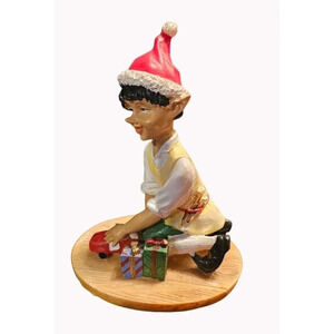 Santa’s Helper Limited Edition Christmas Figurine Car Truck Toy Maker Elf